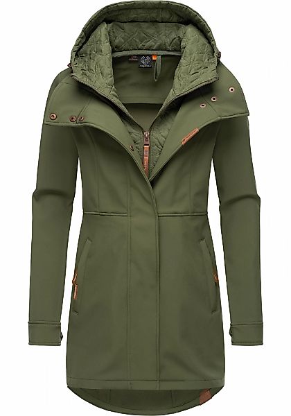 Ragwear Softshellmantel "Ybela", sportliche, gefütterte Outdoorjacke mit Ka günstig online kaufen