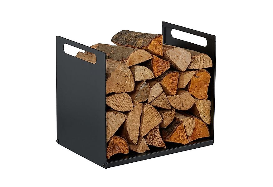 relaxdays Kaminholzregal Modernes Kaminholzregal aus Metall, BxTxH:40x30x35 günstig online kaufen