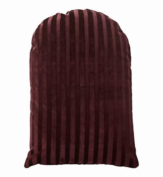 Kissen Arcus textil rot / 60 x 40 cm - Velours - AYTM - Rot günstig online kaufen