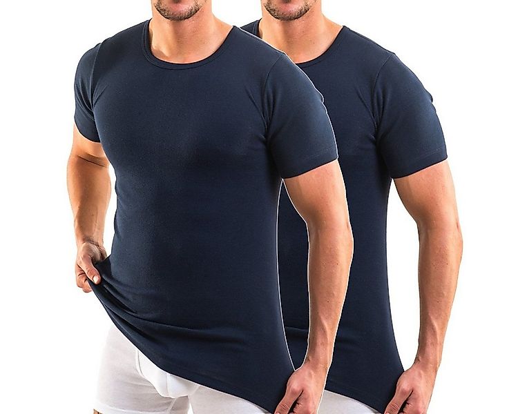 HERMKO Unterziehshirt 3840 (Pack, 2er) Bio Baumwolle kurzarm Basic Feinripp günstig online kaufen