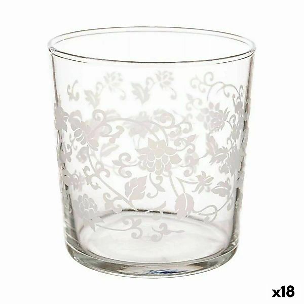 Bierglas Pflanzenblatt Durchsichtig Weiß Glas (380 Ml) (18 Stück) günstig online kaufen