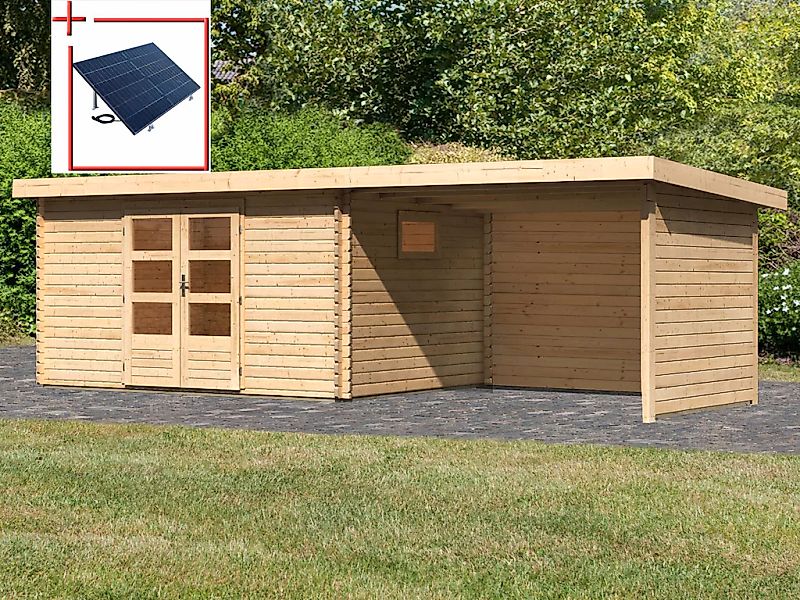 WOODFeeling Gartenhaus "Trittau 5", mit Anbaudach günstig online kaufen
