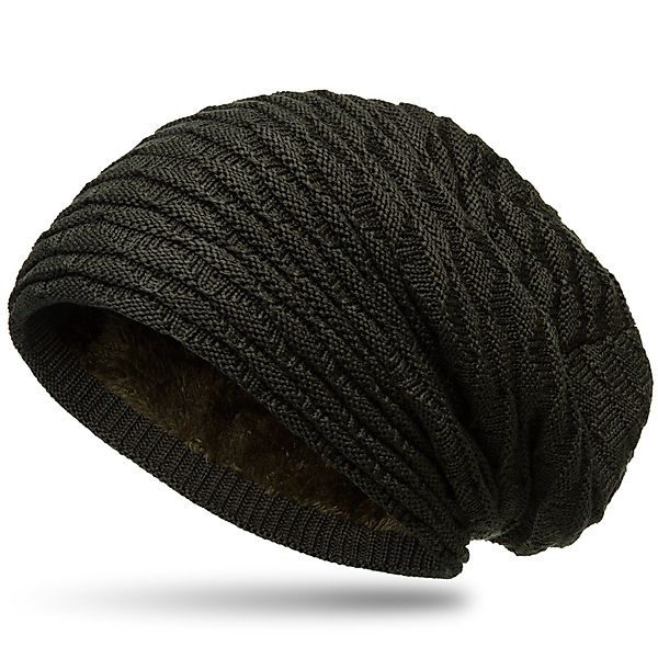 Caspar Beanie MU172 gefütterte Feinstrick Winter günstig online kaufen