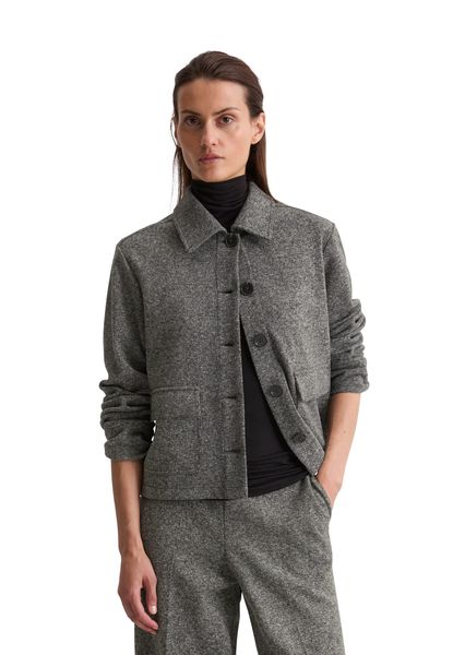 Marc O'Polo Kurzjacke Tweed-Jerseyjacke regular fit günstig online kaufen