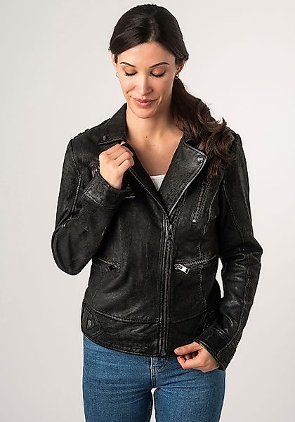 Mauritius Lederjacke 2Wtashi mit Schulterklappen, mit günstig online kaufen