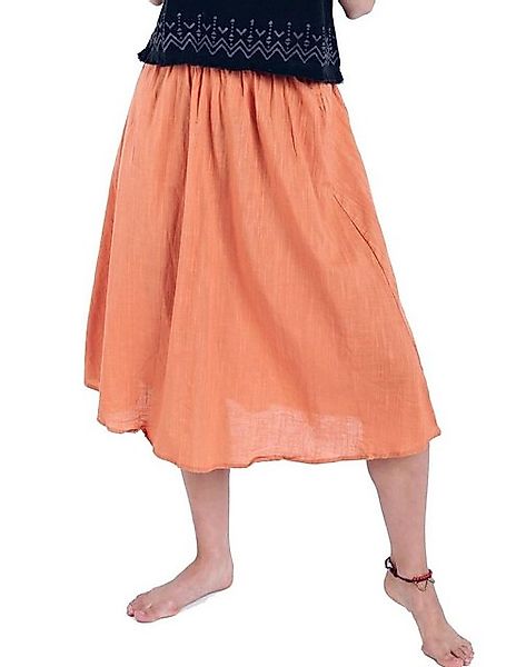 Guru-Shop Minirock Luftiger knielanger Rock, Boho Sommerrock -.. günstig online kaufen