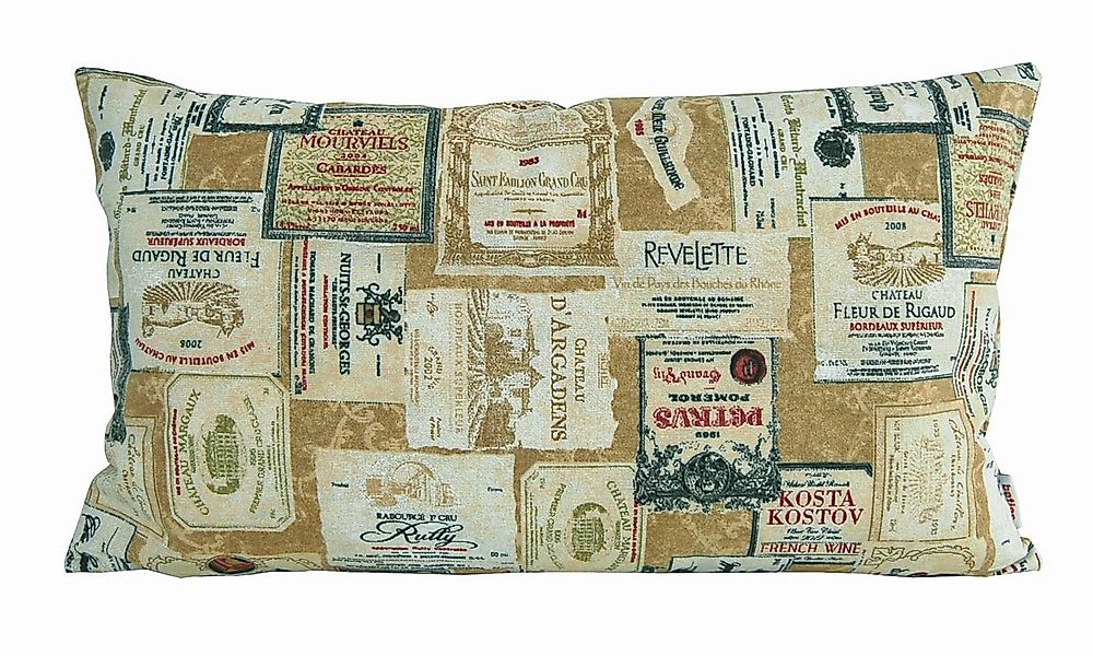 beties Kissenbezug Rustika, Kissenhülle ca. 30x50 cm Dekokissen Retro Wein günstig online kaufen