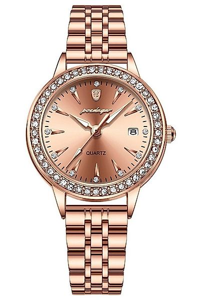 Toomoke Quarzuhr Quarzuhr, Armbanduhr Edelstahl Damen Uhr, Multifunktionsuh günstig online kaufen