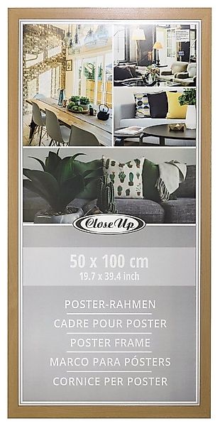 Close Up Bilderrahmen Posterrahmen 50 x 100 cm Buche hell günstig online kaufen