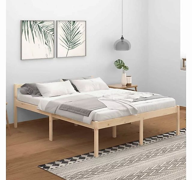 furnicato Bett Seniorenbett 160x200 cm Massivholz Kiefer günstig online kaufen