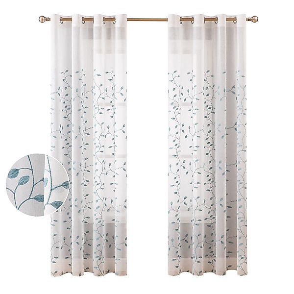 BYSURE Vorhang (2 St), Ösen, transparent, günstig online kaufen