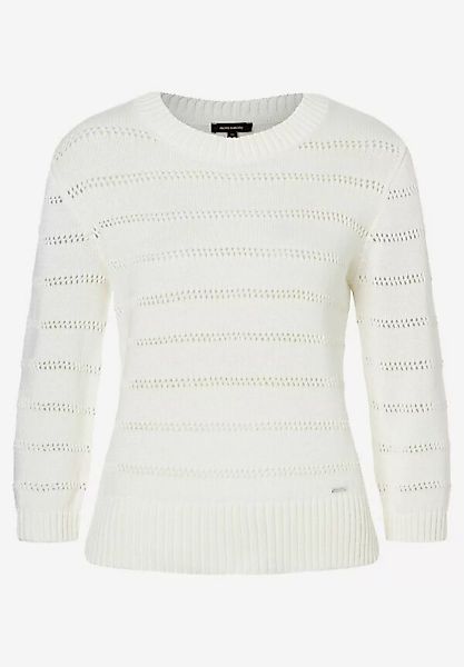 MORE&MORE Rundhalspullover Ajourpullover günstig online kaufen