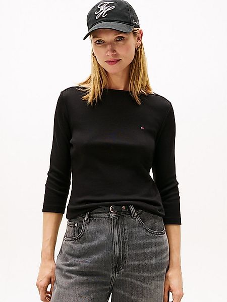 Tommy Hilfiger 3/4-Arm-Shirt NEW CODY SLIM BOAT-NK 3/4SLV mit Logostickerei günstig online kaufen