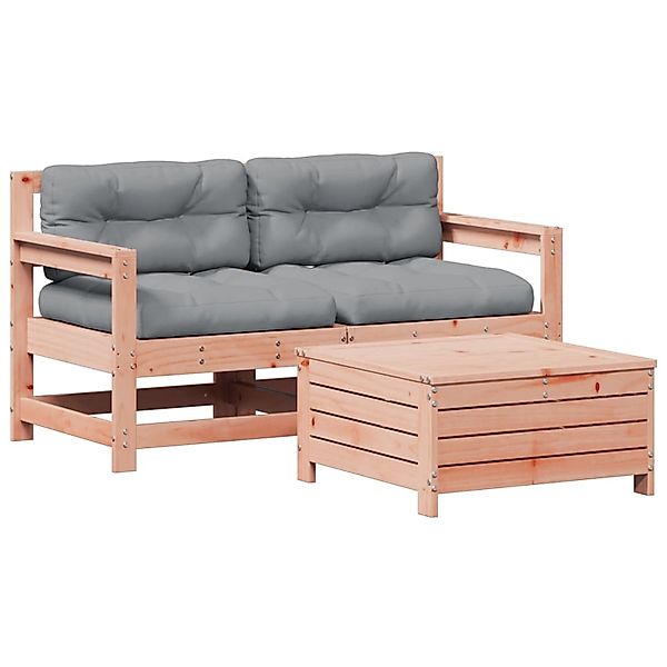 vidaXL 3-Tlg Garten-Lounge-Set mit Kissen Massivholz Douglasie 3250766 günstig online kaufen