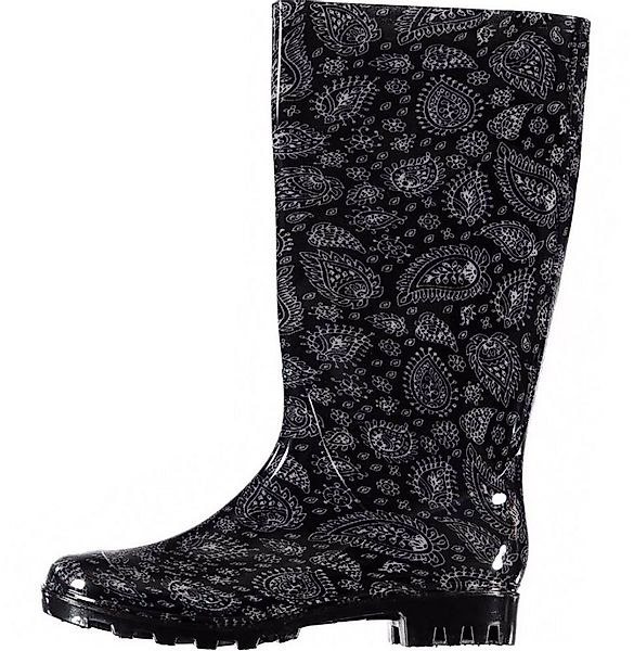 Steinnacher Bärbel Gummistiefel Damen Paisley schwarz weiß Angro Gummistief günstig online kaufen