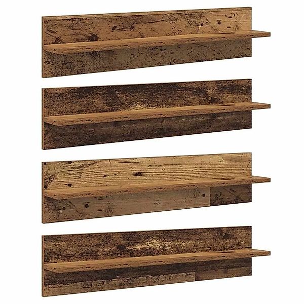 vidaXL Wandregale 4 Stk Altholz 80 x 11,5 x 18 cm Holzwerkstoff 886230 günstig online kaufen