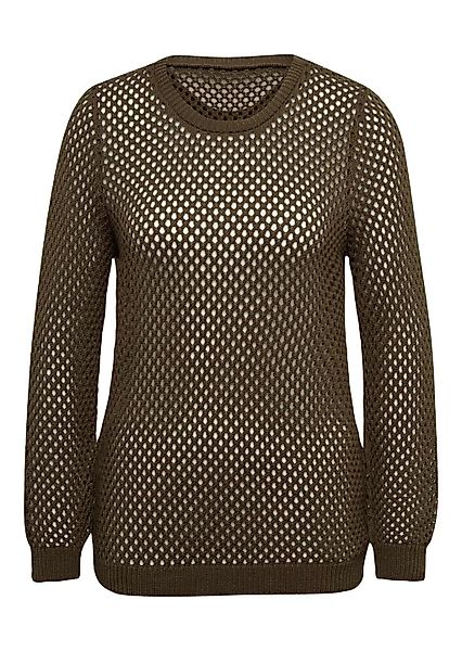 GOLDNER Strickpullover "Kurzgröße Sommer-Strickpullover, Ajourmuster" Ajour günstig online kaufen
