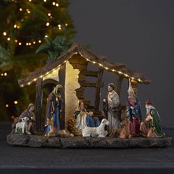 LED-Dekoleuchte Nativity, Batteriebetrieb, 37 cm günstig online kaufen