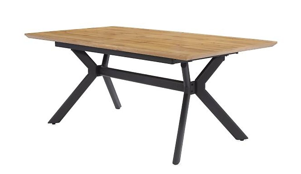 Esstisch ausziehbar 180-260 cm Wildeiche Dekor / Gestell sternförmig Metall günstig online kaufen