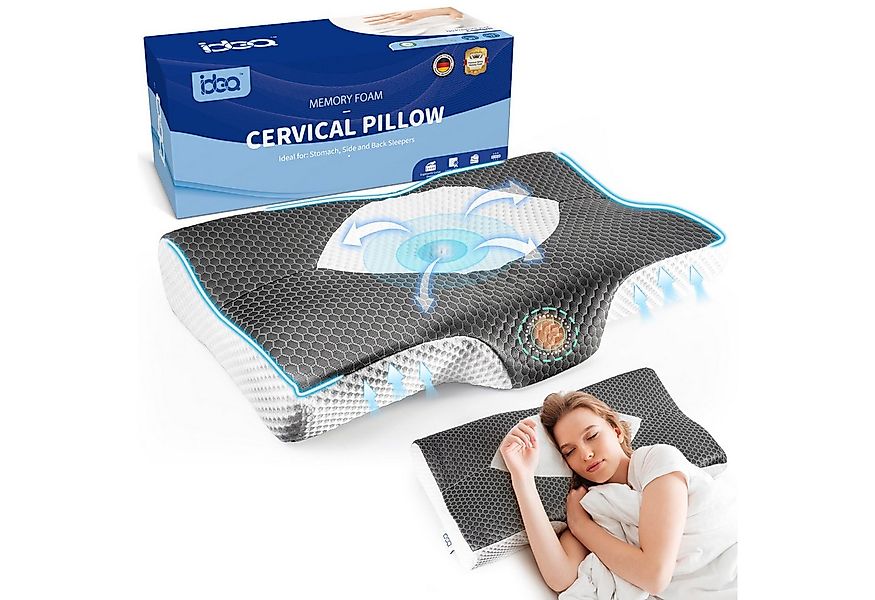 Esun Kopfkissen Kopfkissen, Ergonomisches Memory Foam Kissen, Nackenkissen, günstig online kaufen