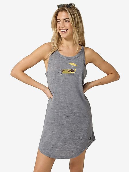 SUPER.NATURAL Sweatkleid für Damen,Merino W HOT DOG DRESS mit Tier-Motiv, a günstig online kaufen
