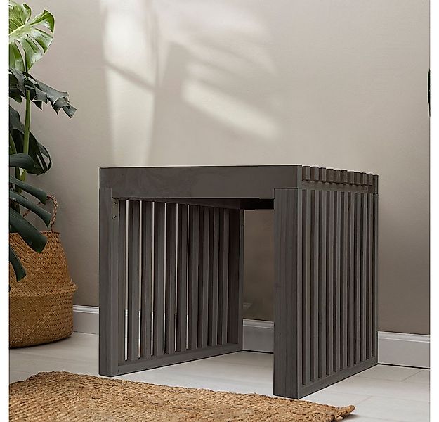 HOME DELUXE Sitzbank LORA - 50 x 40 x 42 cm, Kiefernholz, Lamellen, Flurban günstig online kaufen