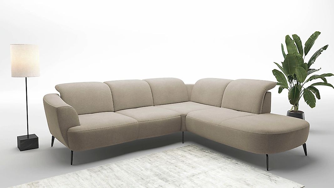 sit&more Ecksofa "Zoe", ink.Sitztiefenverstellung, wahlweise mit Kopfteilve günstig online kaufen