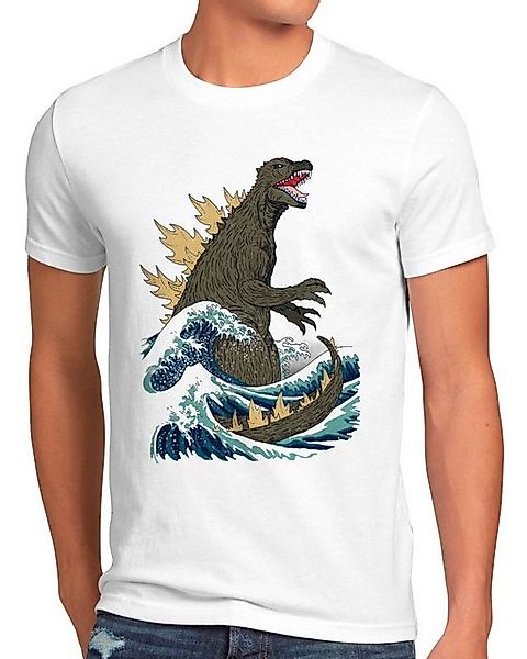 style3 T-Shirt Kanagawa Monster japan godzilla gojira wave nippon tokio tok günstig online kaufen