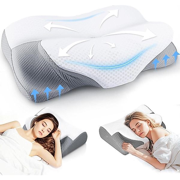 LuxusKollektion Lagerungskissen Orthopädisches Nackenkissen Memory Foam günstig online kaufen