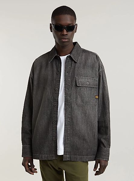 G-STAR Langarmshirt "Boxy Flap Pocket Hemd" günstig online kaufen
