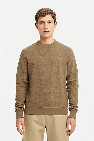 BOSS ORANGE Strickpullover Anion Rundhalsausschnitt, Regular Fit, BOSS-Labe günstig online kaufen