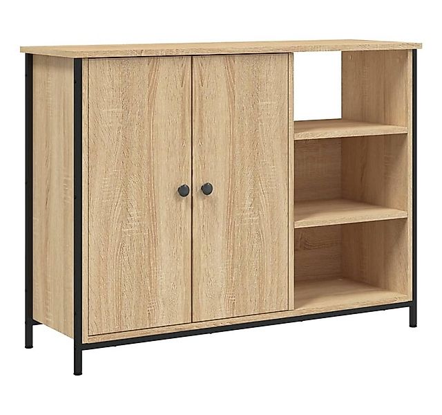 vidaXL Sideboard Sideboard Sonoma-Eiche 100x33x75 cm Holzwerkstoff (1 St) günstig online kaufen