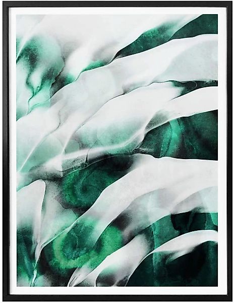 Wall-Art Poster »Emerald Grün«, Schriftzug, (1 St.), Poster ohne Bilderrahm günstig online kaufen