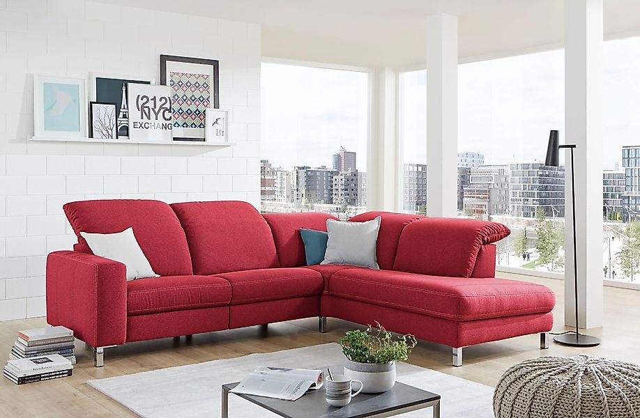 3C Candy Ecksofa »Homely bequem und komfortabel, mit verstellbaren Kopfteil günstig online kaufen
