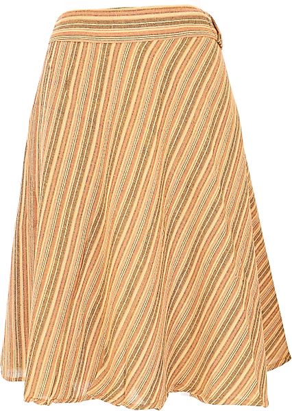 Guru-Shop Minirock Leichter gestreifter Wickelrock, Boho.. günstig online kaufen