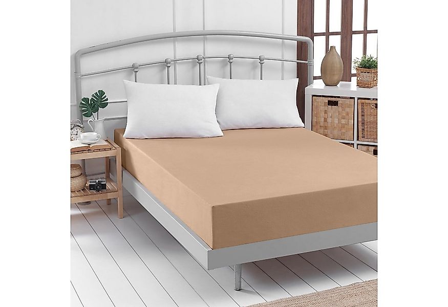 TRAUMSCHLAF Spannbettlaken Feinbiber Boxspring, Biber, Gummizug: Rundumgumm günstig online kaufen