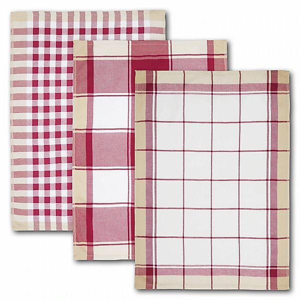 Dyckhoff Geschirrtuch "KARO, Maße je Tuch ca. 50x70 cm, aus 100% Baumwolle" günstig online kaufen