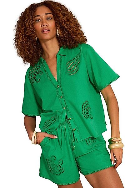 Love & Roses Strandshirt Love & Roses Strandhemd mit Cutwork (1-tlg) günstig online kaufen