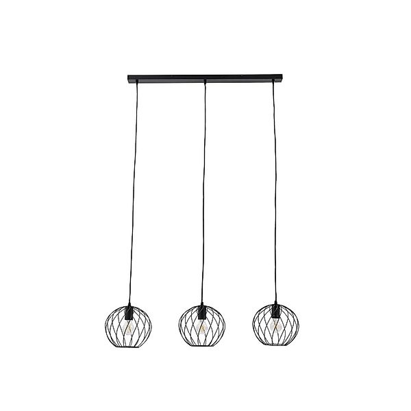 Lindby Pendelleuchte Danika 10030660 Modern in Schwarz aus Metall 3-flammig günstig online kaufen