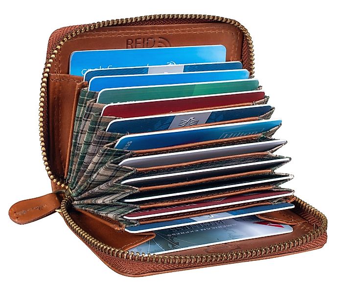 Benthill Kartenetui Echt Leder Kartenbörse für günstig online kaufen