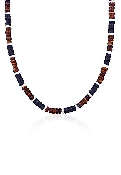 Kuzzoi Silberkette Herren Heishi Beads Vintage Surfer 925 Silber, Heishi Be günstig online kaufen