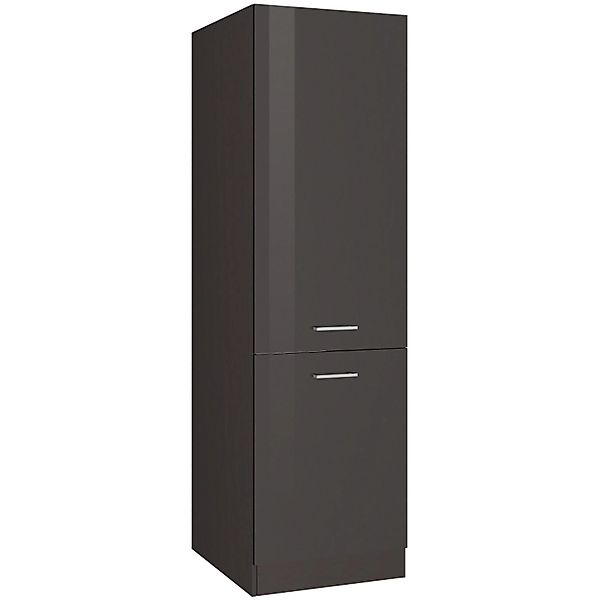 Held Möbel Küchen-Gefrierschrankumbau Mailand 60 cm Hochglanz Graphit/Graph günstig online kaufen