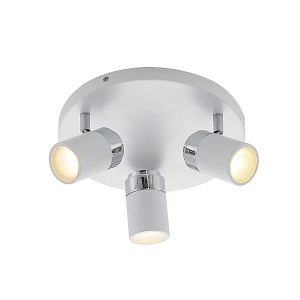 Lindby Strahler Kardo 9641086 Modern in Weiß aus Metall 3-flammig GU10 Bade günstig online kaufen