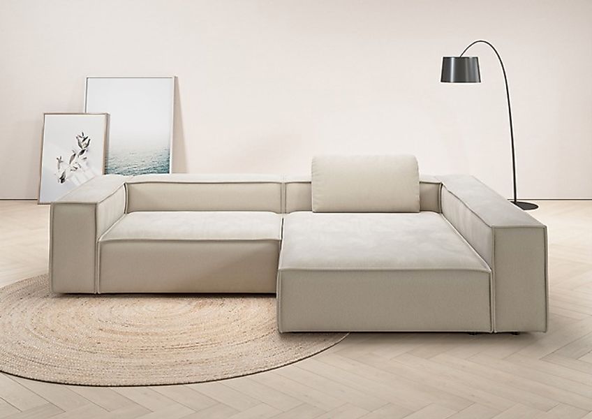 Places of Style Ecksofa »Watertown, moderne XXL L-Form, 306 cm breit«, Komf günstig online kaufen