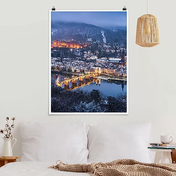 Poster Winterliches Heidelberg günstig online kaufen