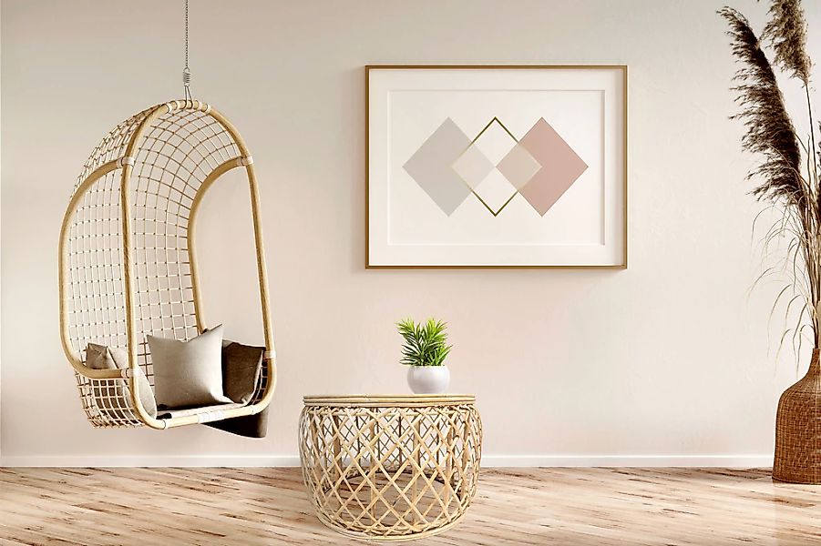 Kayoom Beistelltisch "Rattan Tisch Massa 125, Beistelltisch mit Hingucker-Q günstig online kaufen