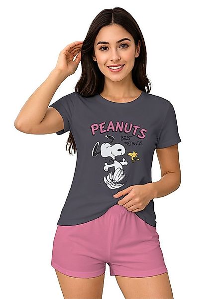 United Labels® Schlafanzug Peanuts Snoopy Woodstock Best Friends Set Kurzar günstig online kaufen