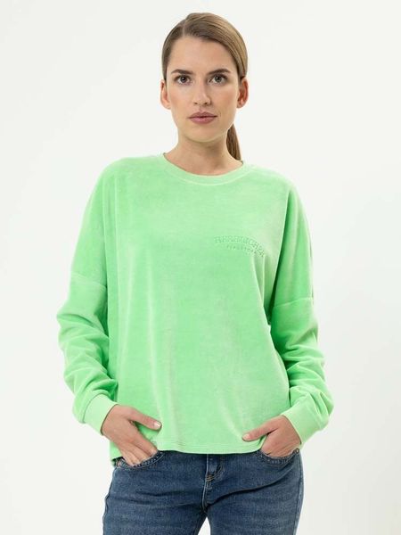 Herrlicher Rundhalspullover Smila Jersey Velour aus günstig online kaufen