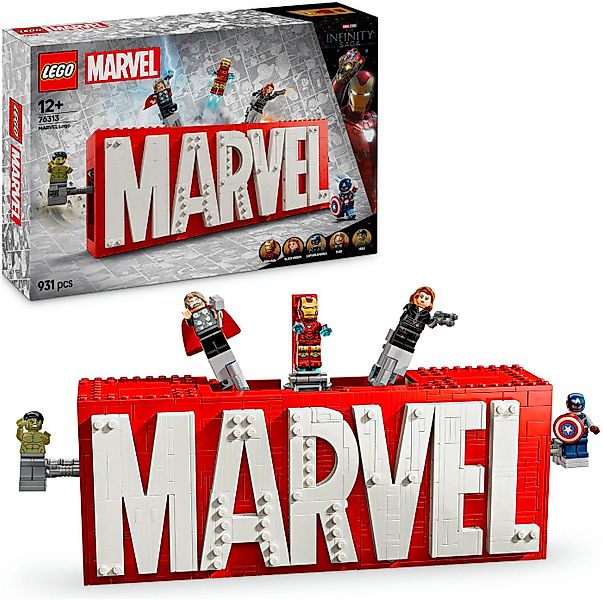 LEGO® MARVEL Logo & Minifiguren (76313), LEGO Super Heroes Konstruktionsspi günstig online kaufen