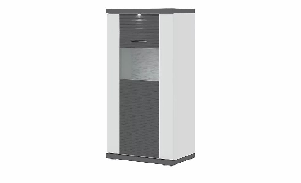 uno Highboard   Titan ¦ grau ¦ Maße (cm): B: 66 H: 131 T: 42.0 Kommoden & S günstig online kaufen